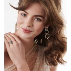 Diamond Style Gold Earring